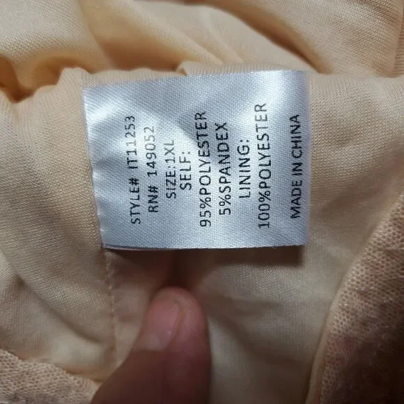 Fashion Nova Champagne Tonight's Vibe Sequin  Top Size 1X NWT - Picture 8 of 9